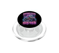 Monster Sister Shark Truck Funny Pink Sibling PopSockets PopGrip per MagSafe