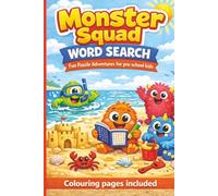 Monster Squad wordsearch puzzle book for pre-school kids with colouring pages: Pre-school wordsearch puzzles Simple three-letter words that support ... puzzles and colouring pages with solutions