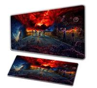 Monster Story Mouse Pad/XL Blood Red Mouse Pad/Anti slip Pearl Base, Durable Seam, Large OfficeDeskPad, PC Gaming MousePad, Rectangular AnimeMousePad Tappetiti per ilMousePad (C, 90×50cm)