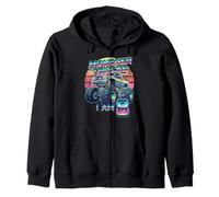 Monster Style Truck 8° Compleanno Bambini Ragazzo 8 Anni Felpa con Cappuccio