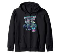 Monster Style Truck 8° Compleanno Bambini Ragazzo 8 Anni Felpa con Cappuccio