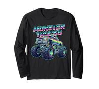 Monster Style Truck 8° Compleanno Bambini Ragazzo 8 Anni Maglia a Manica