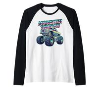 Monster Style Truck 9° Compleanno Bambini Ragazzo 9 Anni Maglia con Maniche Raglan