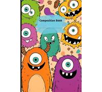 Monster-Themed Kids Notebook | Fun Cartoon School Journal | Lined, Dashed, Bullet & Blank Pages