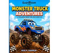 Monster Truck Adventure: A Coloring Book for Kids Ages 4-8
