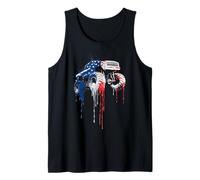 Monster Truck Bandiera USA Drip Graffiti Amante Canotta
