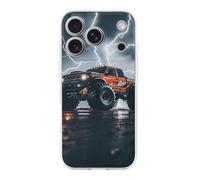 Monster Truck Black Sky Roar Custodia per telefono compatibile per iPhone 17/Pro Cover protettiva antiurto sottile TPU carino custodia per telefono
