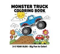 Monster Truck Colouring Book: For Boys and Girls aged 3-5.