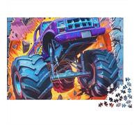 Monster Truck Crash Puzzle 1000 Pezzi Carta Ecologica Per Bambini, Puzzle Relax Mentale, Divertimento Dopo Scuola, Puzzle Miglior Valutato Rapporto Qualità-Prezzo 52x38cm/1000pcs