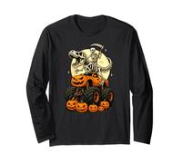 Monster Truck Dinosauro Trex Zucca Halloween Scheletro Maglia a Manica