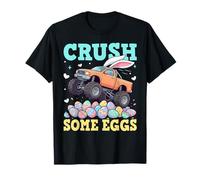 Monster Truck Easter Bunny schiacciare Alcune Uova cavalcano Maglietta