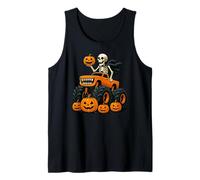 Monster Truck Halloween Scheletro Zucca Ragazzi Ragazze Canotta