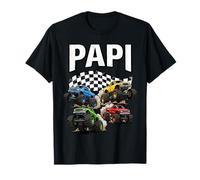 Monster Truck Papi Grandpa Birthday Family Crew Matching Maglietta