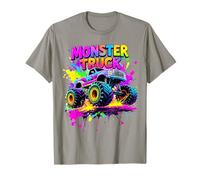 Monster Truck Retro Colorful Bambini Ragazzi Ragazze Uomini Donne Maglietta