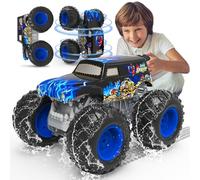 Monster Truck Telecomandato, 1:16 Macchina Telecomandata per Bambini con Luci, 360° Rotazioni, Camminare in posizione eretta/a testa in giù, Macchine Telecomandate per Bambini 4, 5, 6, 8+ Anni