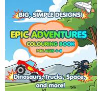 Monster trucks and more colouring book for boys ages 4-8