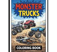 monster trucks coloring book