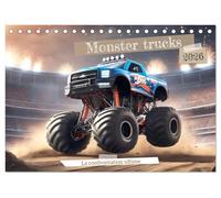 Monster trucks La confrontation ultime (Calendrier de bureau 2026 DIN A5 vertical), CALVENDO calendrier mensuel: Les incroyables performances des monster trucks.