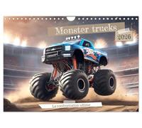 Monster trucks La confrontation ultime (Calendrier mural 2026 DIN A4 vertical), CALVENDO calendrier mensuel: Les incroyables performances des monster trucks.