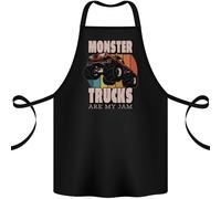 Monster Trucks Sono Il Mio Jam Divertente Grembiule In Cotone 100% Biologico