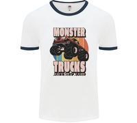 Monster Trucks Sono Il Mio Jam Divertente Uomo Ringer T-Shirt