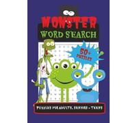 Monster Word Search Puzzle Book: Word Searches with Easy to Read Print about Monsters, Ghosts, Horror and More | 6x9 inches, 110 pages | 50+ Puzzles | ... Holiday, Celebrations, Travel and Free Times