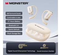 Monster XKO07 TWS Cuffie senza fili Bluetooth 5.3 Hifi Stereo Auricolari con riduzione del rumore Auricolari sportivi da gioco Cuffie con gancio per l'orecchio