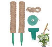 Monstera - Barre di muschio per piante da giardino, per supporto | Asta di supporto per ederuti, per interni da giardino, balcone, cortile, pomodori, fiori in vaso, viticci