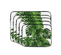 Monstera Deliciosa Banana Palm Custodia per Laptop 17 pollici Custodia per Laptop Portatile Antiurto Moda Borsa per Laptop per Donne Uomini Valigetta Del Computer Portatile