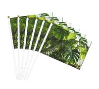Monstera Deliciosa Banana Palm Print Facilitazione Portatile Bandiera leggera Parata Home Decor Eventi Uso Versatile