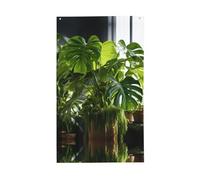 Monstera Deliciosa Banana Palm Stampa Bandiere Estive Per Esterno, Stagionale Per Agriturismo Vacanze Yard Outdoor Decor