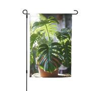Monstera Deliciosa Banana Palm Stampa Varie Bandiera Giardino Bandiera Outdoor Bandiera Yard Decor Per Patio Portico O Prato Bandiera