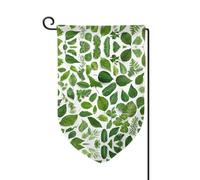 Monstera Deliciosa Bandiera da giardino con stampa di palma di banana su entrambi i lati, bandiere da giardino per la decorazione della casa, resistenti alle intemperie e doppie cuciture, 45,7 x 32,7