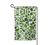 Monstera Deliciosa Bandiera da giardino con stampa di palma di banana su entrambi i lati, bandiere da giardino per la decorazione della casa, resistenti alle intemperie e doppie cuciture, 45,7 x 32,7