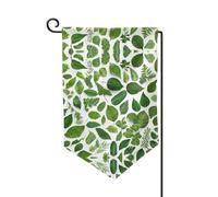 Monstera Deliciosa Bandiera da giardino con stampa di palma di banana su entrambi i lati, bandiere da giardino per la decorazione della casa, resistenti alle intemperie e doppie cuciture, 45,7 x 32,7