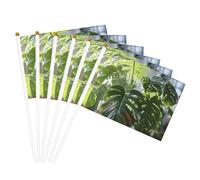 Monstera Deliciosa Bandiera Palma Banana Palmare Leggero Feste Eventi Decor Parata Sport Attività Facile Montaggio