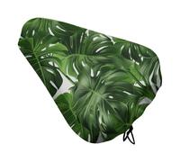 Monstera Deliciosa - Coprisedile per bicicletta con palmo a banana, extra morbido e confortevole, protezione per la pioggia e il sole, coperture resistenti antipolvere per mountain bike da città