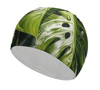 Monstera Deliciosa, cuffia da nuoto unisex, per adulti, antiscivolo, comoda, resistente, facile da indossare e togliere, impermeabile, mantiene i capelli asciutti