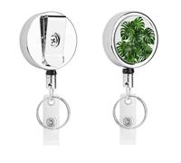 Monstera Deliciosa, porta badge a forma di banana con bobina retrattile, clip per badge in acciaio inox, resistente, per lavoro, infermieri, insegnanti e sicurezza