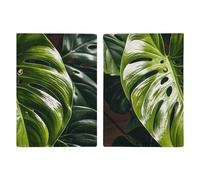 Monstera Deliciosa - Porta passaporto da viaggio con scomparti per carte di credito e carta d'imbarco, porta passaporti, carte di credito