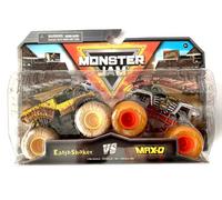 MonsterJam Earth Shaker vs Max-D, confezione doppia (scala 1:64)