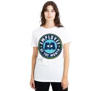 Monsters At Work Mift Employee of The Month Ladies T Shirt, White, Bianco, M Donna