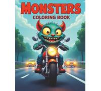 MONSTERS Coloring Book: Over 50 MONSTER designs to keep you relaxed and stress free, all printed on single sided pages for adults and teens