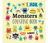 Monsters Counting Book: Cute Guessing Activity Puzzle Book For Kids 2-5 Year Old's
