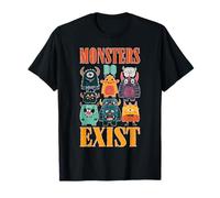 Monsters Do Exist Fan inquietante dell'orrore inquietante Maglietta