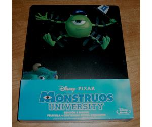 Monsters University Disney Steelbook Blu-Ray Nuovo A-B-C