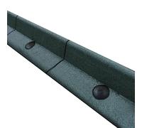 MonsterShop - Bordatura per Aiuole Bordo Prato da Giardino Palizzata Flessibile fino a 70° in Gomma Resistente agli UV Pezzi da 1.2m - Verde - 8 pezzi