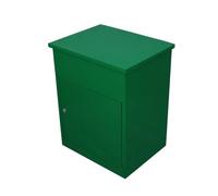 MonsterShop - Cassetta Postale per Pacchi, Cassetta per Pacchetti Sicura con Serratura Montaggio a Parete per Consegna Parcelle Corrieri - Verde