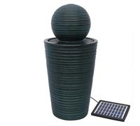 MonsterShop - Fontana Solare a Sfera da Giardino con Batteria di Supporto da 6