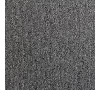 Monstershop - Moquette Pavimento al Metro Quadrotte di Tappeto su Misura Componibile, Mattonelle in Tessuto Autoposanti per Interni, SET da 40 Piastrelle 50x50cm Copre 10mq - Grigio Antracite